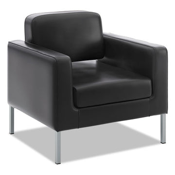 HON® Corral Club Chair, 31.5" X 28" X 30.5", Black Seat-back, Platinum Base freeshipping - TVN Wholesale